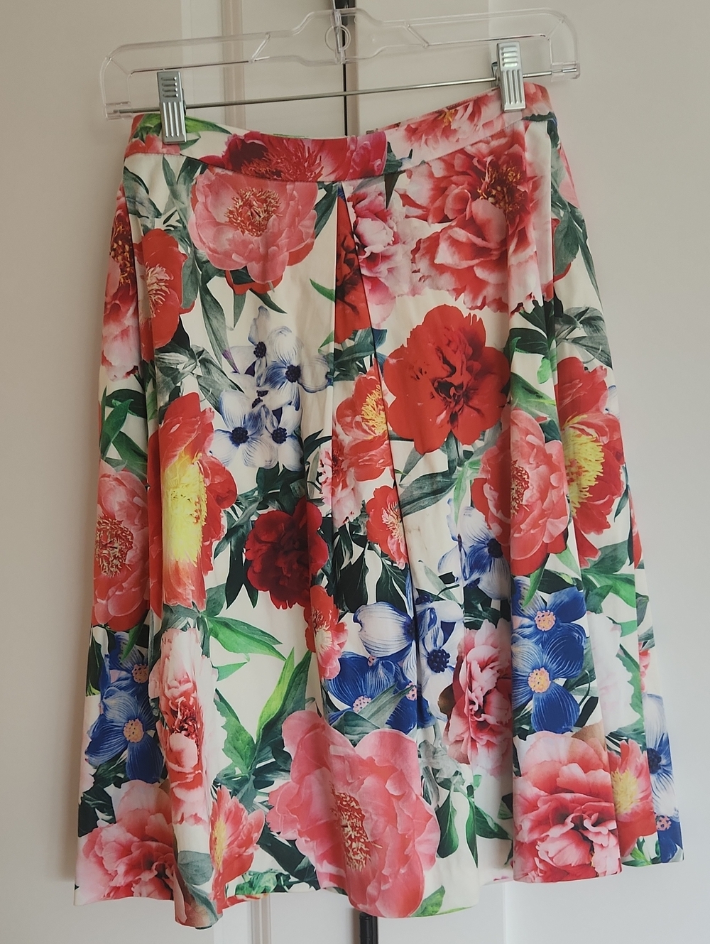 Alannah Hill Red Pink Blue Floral Circle Skirt